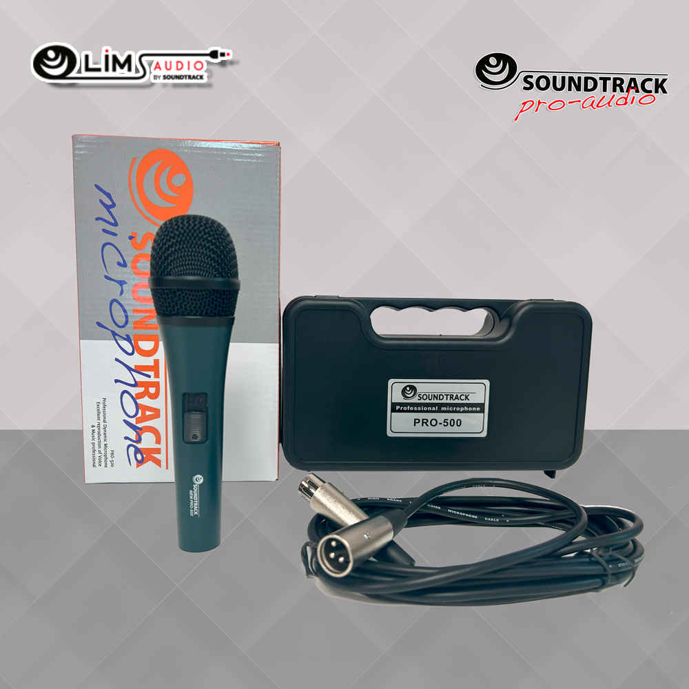 PRO-500 Professional Wired Microphone – Dynamic Handheld Mic with Cable & Case